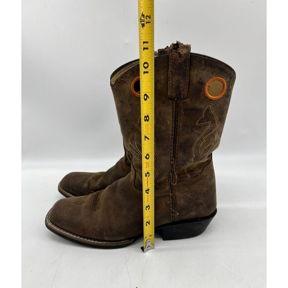 Masterson Boot Womens Cowboy Boots Size 6.5M Brown Leather Square Toe Western - Picture 12 of 16